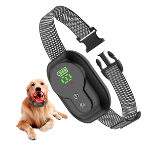<span class=keywords><strong>Collar</strong></span> de choque de entrenamiento inteligente para mascotas de sensibilidad ajustable con vibración de pitido, <span class=keywords><strong>Collar</strong></span> de <span class=keywords><strong>Control</strong></span> antiladridos para perros eléctricos