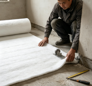 Couverture en feutre d'aérogels de silice professionnelle pour la rénovation de bâtiments et l'isolation des murs fins - Product Image 1