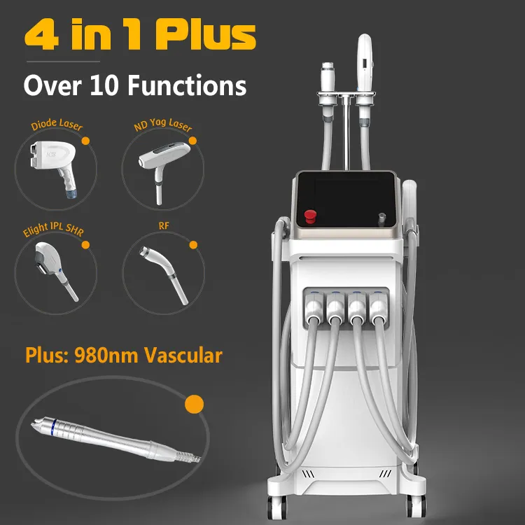 Многофункциональное косметическое оборудование, лазер nd yag для удаления татуировок, диодный лазер для удаления волос, устройство для ухода за кожей