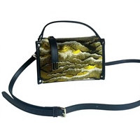 Sac à main bandoulière de luxe en brocart jacquard chinois vintage, avec poignée supérieure et sangle réglable, pour femme, idéal été, automne, printemps, avec fermeture éclair