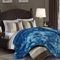 Super doux moelleux peluche Shaggy tie-dyed paon polaire fausse fourrure jeter couverture hiver Polyester pour canapé-lit canapé