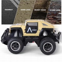 Jouets 1:43 Mini course de dessin animé avec voiture légère RC modèle 2WD véhicule radiocommandé voiture télécommandée hors route pour enfant