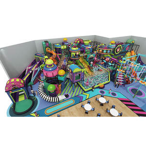 <span class=keywords><strong>Parque</strong></span> <span class=keywords><strong>Infantil</strong></span> Comercial de Última Tendencia, <span class=keywords><strong>Dreamland</strong></span> Ninja Warrior, con Tobogán de Plástico para Interiores, Equipos de Juego para Niños - Product Image 5