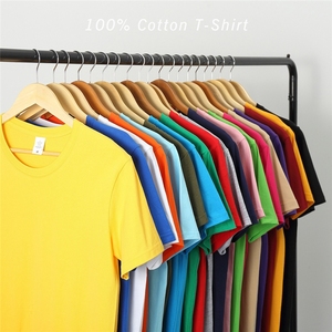 Bán buôn Chất lượng cao 100% cotton dệt tay áo ngắn tùy chỉnh in logo unisex thoáng khí chống Đóng cọc nhẹ - Product Image 1
