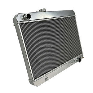 Radiateur entièrement en aluminium pour <span class=keywords><strong>Pontiac</strong></span> Tempest GTO <span class=keywords><strong>Lemans</strong></span> 5.3L V8 1965-1967, pièce auto, radiateur de voiture, plaque de refroidissement universelle - Product Image 3