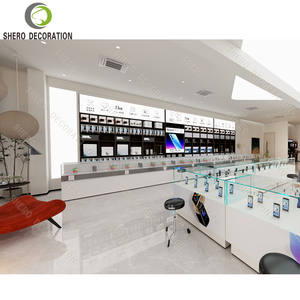 Concepts de design minimaliste pour magasin de smartphones, vitrine personnalisée pour téléphones, comptoir haut de gamme pour l'aménagement intérieur de magasin - Product Image 3
