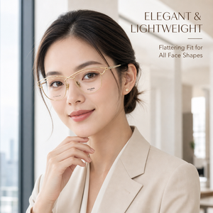 <span class=keywords><strong>YOUMA</strong></span> SPACE Damen-Lesebrille aus reinem Titan, luxuriöse Rahmen, schwebende Doppelbrille, laserfiligran, 55-17-140 mm Brillengestelle - Product Image 4
