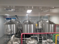 Machine de brassage d'équipement de brasserie Kombucha clé en main avec moteur et pompe en acier inoxydable 304/316 capacité 300L-2000L