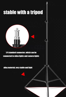 Kit d'Éclairage Photo Professionnel : Boîte à Lumière de Studio 50x70cm, Support Trépied 2.1m & Ampoule LED Blanche Unique 200W