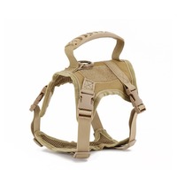 Harnais anti-traction pour animaux de compagnie, réglable, en nylon, tactique, pour la chasse, gilet pour chat, avec fermeture éclair, poignée, imperméable, robuste, pour l'entraînement en extérieur et le camping