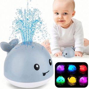 Baby <b>Bath</b> With Led <b>Light</b> Whale Spray Water Toy for Toddlers Kids Induction Sprinkler Bathtub Toys - Product Image 1