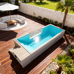 Piscina Contemporánea con Borde Infinito, con Impresionantes Vistas y Líneas Arquitectónicas Elegantes - Product Image 2