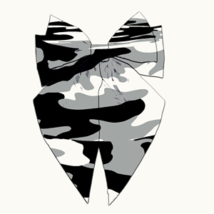 Barrette à cheveux personnalisée avec imprimé camouflage Loss Team Angeless, pour <span class=keywords><strong>fête</strong></span>, célébration, fan, décoration, barrette à cheveux en ruban pour femmes - Product Image 6