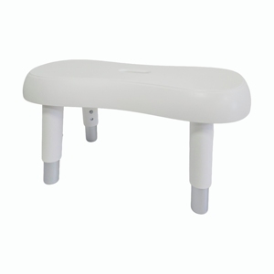 NOUVEAU Tabouret de toilette réglable en hauteur, couleur blanche |   Chaise de douche de sécurité en PP avec coussinets antidérapants - Product Image 1