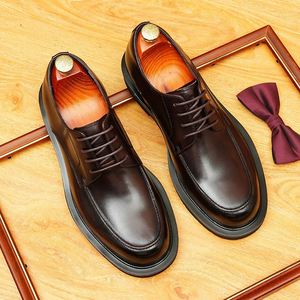 Zapatos de Hombre de Alta Calidad, Diseño Nuevo, Suela de Goma Suave, Casuales, de Cuero Genuino, Estilo Náutico - Product Image 1
