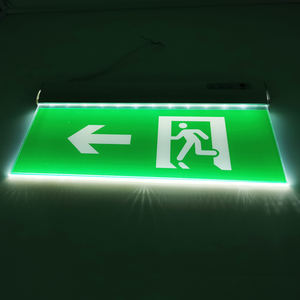 <span class=keywords><strong>Feu</strong></span> <span class=keywords><strong>vert</strong></span> à led pour sortie de secours avec <span class=keywords><strong>batterie</strong></span> rechargeable - Product Image 6