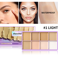 Palette de maquillage crémeuse mate à haute couvrance, fond de teint vegan