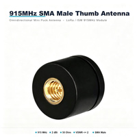 Antenne omnidirectionnelle miniature 915 MHz SMAMale 2dBi, antenne mini Puck 50 Ohm pour passerelle LoRa, module ISM, amplificateur de signal pour appareil IoT