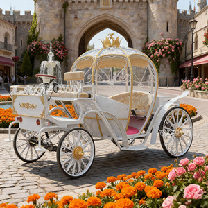 Venta Directa de Fábrica: Carruaje de Cenicienta Eléctrico con Luces LED para Eventos, Bodas y Exhibiciones Turísticas - Product Image 1