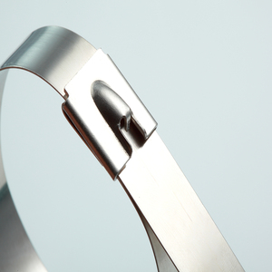 Laço de cabo de aço inoxidável personalizado do comprimento com fechamento da bola 19mm - Product Image 4