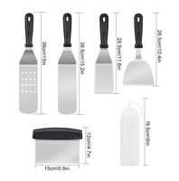 Jeu d'outils pour plaque chauffante spatule grattoir cuisine kit de cuisson grillade