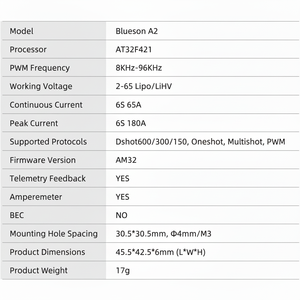 SEQURE 65A 4-en-1 Contrôleur ESC de vitesse électrique 2-6S 10A continu pour FPV Racing Drones Freestyle AM32 Made Lipo 30.5x30.5mm - Product Image 1