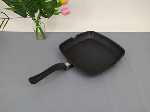 加厚方形牛排煎锅 条纹不粘环保铝不锈钢28厘米可洗碗机清洗烧烤盘 - Product Image 6