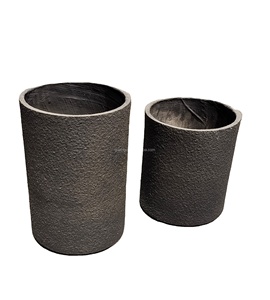 <span class=keywords><strong>Pot</strong></span> <span class=keywords><strong>de</strong></span> fleurs moderne écologique biodégradable pour intérieur/extérieur, centre commercial, avec trou <span class=keywords><strong>de</strong></span> drainage, <span class=keywords><strong>grand</strong></span> format, en argile fibreuse noir mat - Product Image 6