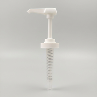 Échantillon gratuit Pompe à sirop en plastique anti-fuite 38/400 avec tête de pompe carrée de petite taille 5cc 8cc 10cc Distributeur de jus de fruits