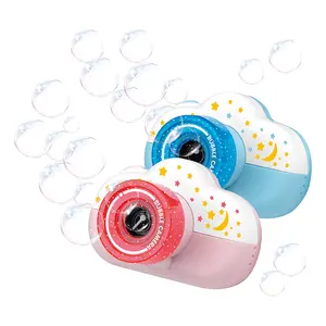Mini Auto Bubble Blowing Toys Plastic Pink Blue Bubble Camera Toys for Kids