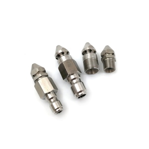 Buse de nettoyage haute pression à <span class=keywords><strong>d</strong></span>éconnexion rapide de qualité supérieure pour égouts, raccords de nettoyage de canalisations à filetage multi-tailles - Product Image 5