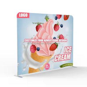 Stan Display portabel promosi dengan stan pameran kain tegangan Aluminium untuk pameran dagang dan - Product Image 3