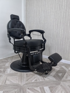 All'ingrosso Prsofesional tutto nero barbiere sedia struttura Vintage salone <span class=keywords><strong>Belmont</strong></span> parrucchiere sedie da barbiere - Product Image 4