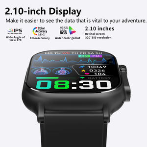 Montre connectée F500 Android avec écran LCD carré, 4G LTE, moniteur de santé EDA de qualité médicale, GPS, NFC, étanche IP65, charge magnétique, 2025 - Product Image 3