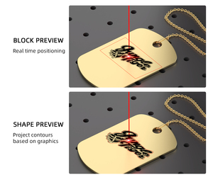 MR.CARVE M1 Ultra Small Fiber Laser Jewelry <b>Cutting</b> and Graving Metallic Metal Laser Engraver Marking Name logo Necklace <b>Machine</b> - Product Image 2