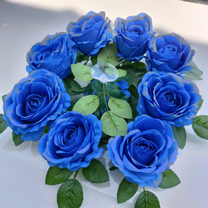 Guirlande de fleurs pour voiture, fleurs de mariage pour couple, fleurs artificielles en soie, roses, décoration de voiture - Product Image 3