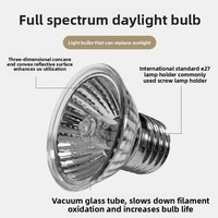 Lampe Chauffante Thermique pour Cailles Roux, Reptiles, Incubation, Élevage de Poussins, Ampoule à Lumière du Jour Contrôlée par Thermostat 25W/50W/75W