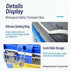 Caja de Transporte Refrigerada Portátil de Seguridad Biológica de PP de 20L para Muestras de <span class=keywords><strong>Sangre</strong></span> Médicas, Senderismo al Aire Libre - Product Image 3