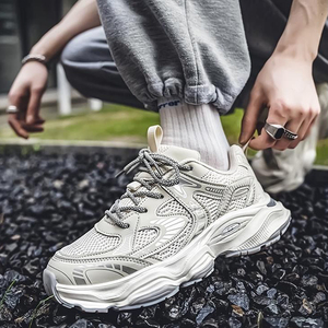 High-end luxe casual schoenen met kleurblokken, ademende, vermoeidingsvrije sportschoenen, trendy hardloopschoenen voor jongeren op de campus - Product Image 6