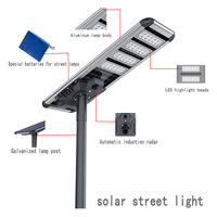 Lampadaire solaire tout-en-un BM-KJ-150W avec télécommande et indice de protection IP65