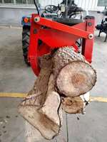 Équipement forestier tracteur utiliser remorque hydraulique bois remorque bois