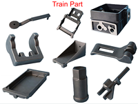 Kustom hilang busa pengecoran Ductile besi tangan Shank kereta suku cadang komponen aksesoris