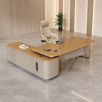 Table de direction moderne de luxe, mobilier de bureau, table de travail pour manager, bureau de PDG, bureaux de direction, bureau en L