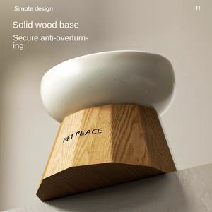 PETPEACE ciotola in ceramica per cani e gatti bocca obliqua alta piede Anti-Knock con protezione per il collo - Product Image 3