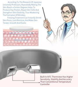 HealthpalOem Bluetooths音楽充電式振動熱圧縮を備えた冷熱電気スマートアイマッサージ機器 - Product Image 3