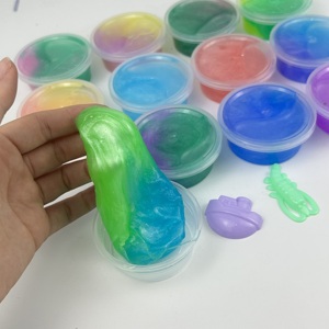 Kit de slime galaxie anti-stress extensible et scintillant, 12 pièces, couleurs mélangées, effet cristal, vente chaude - Product Image 5