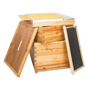 Colmena Langstroth de 2 Niveles ZHILI BEE MZJ-001 de Madera de Abeto Chino con 20 Marcos y Base, Nueva, con 1 Año de Garantía - Product Image 1
