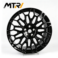Jante en alliage MTRI Vector Grid Track Performance 20x9.5 Noir brillant avec motif nid d'abeille