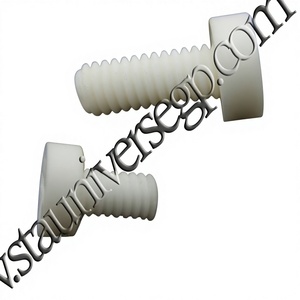 Vis en céramique d'alumine haute résistance de 1 à 45 mm de diamètre M10, céramique isolante résistante aux températures élevées et à l'usure - Product Image 3