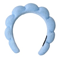 Cloud Headband Gaya Eropa Amerika Uniseks Kain Plastik untuk Mencuci Wajah Mengaplikasikan Masker Wajah Penyangga Tengkorak Tinggi Anti-selip
